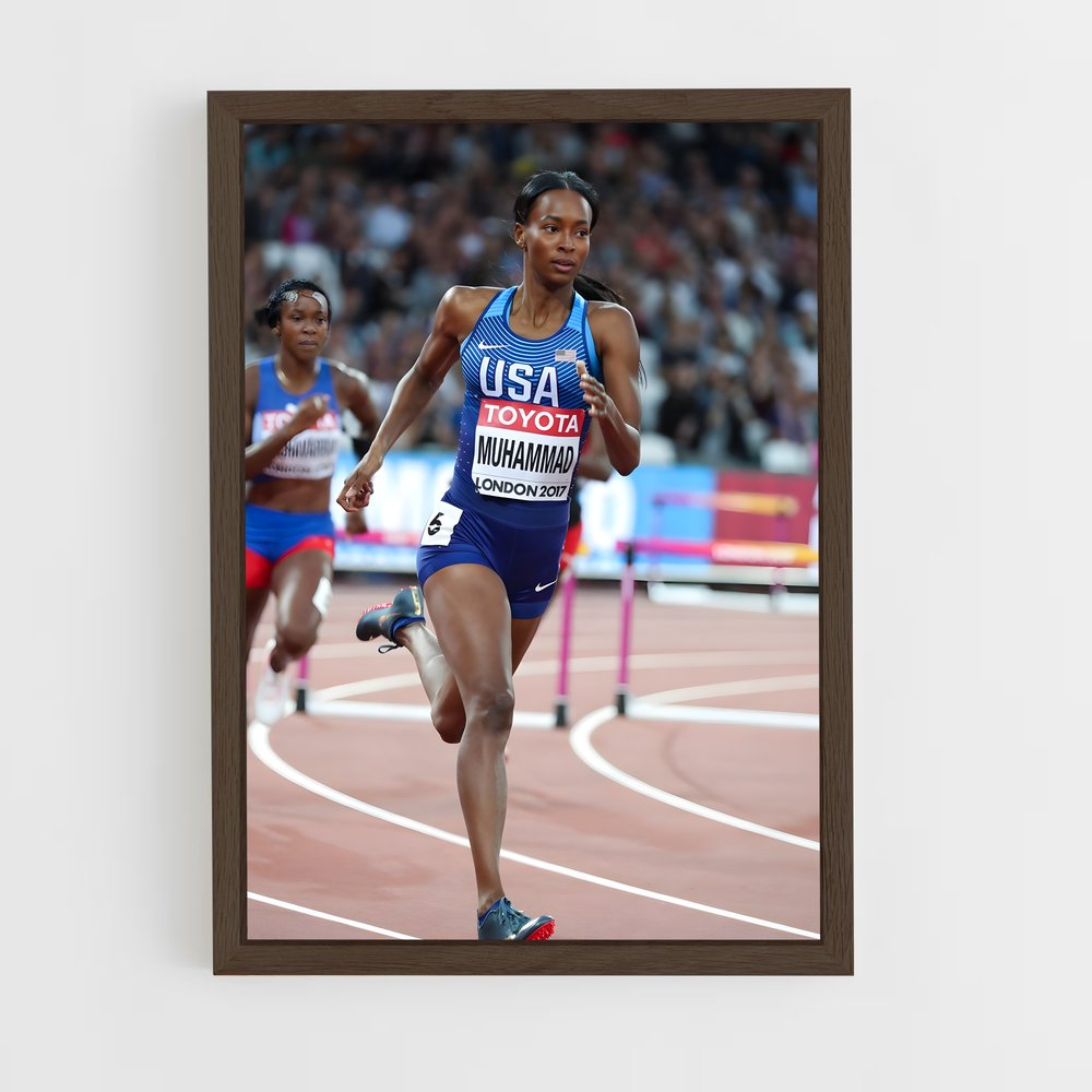 Poster La Course de Dalilah – affiche Athlétisme (vue 5)